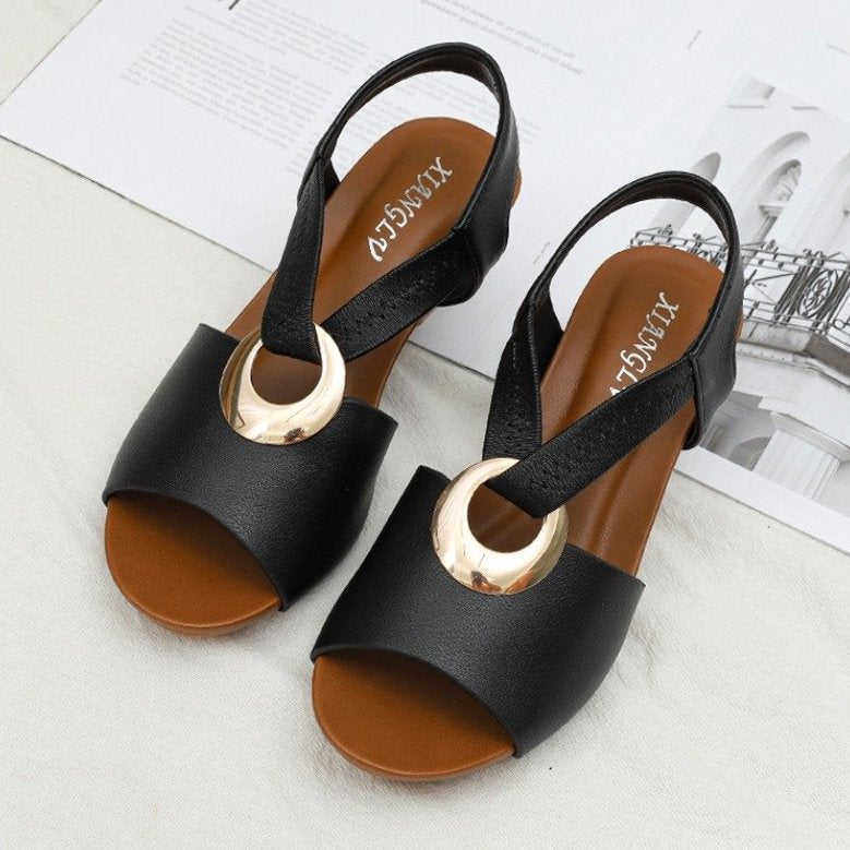Damen Sandalen – Elegante Wedge-Absatz Sandalen für den Sommerkomfort