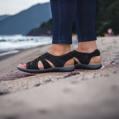 Sandalen Damen – Bequeme Sommerschuhe mit Offener Zehe für Freizeit und Urlaub