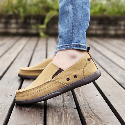 Herren Canvas Slipper – Atmungsaktive bequeme Schuhe für Freizeit und Alltag