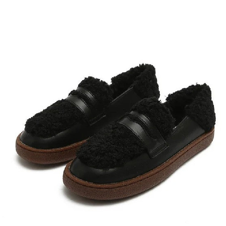 Leder Loafers Damen – Bequeme Schuhe mit warmer Fütterung und orthopädischen Einlegesohlen