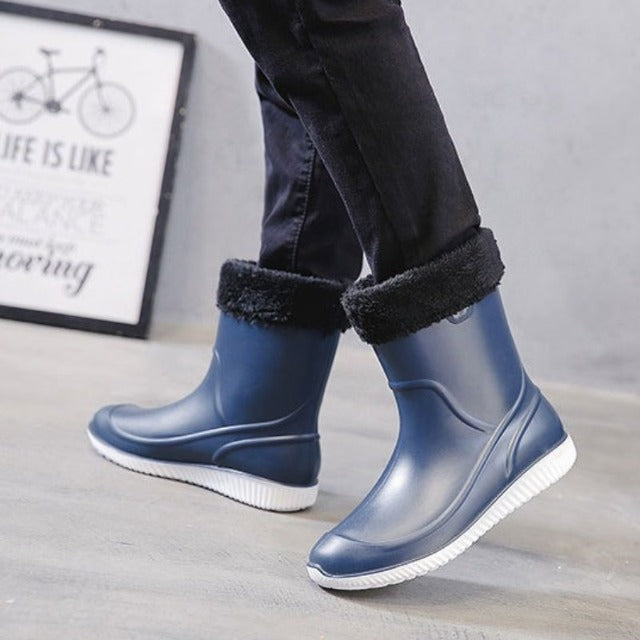 Gummistiefel bequem – Wasserdichte Gummistiefel mit Wärme, Stabilität und stilvollem Design