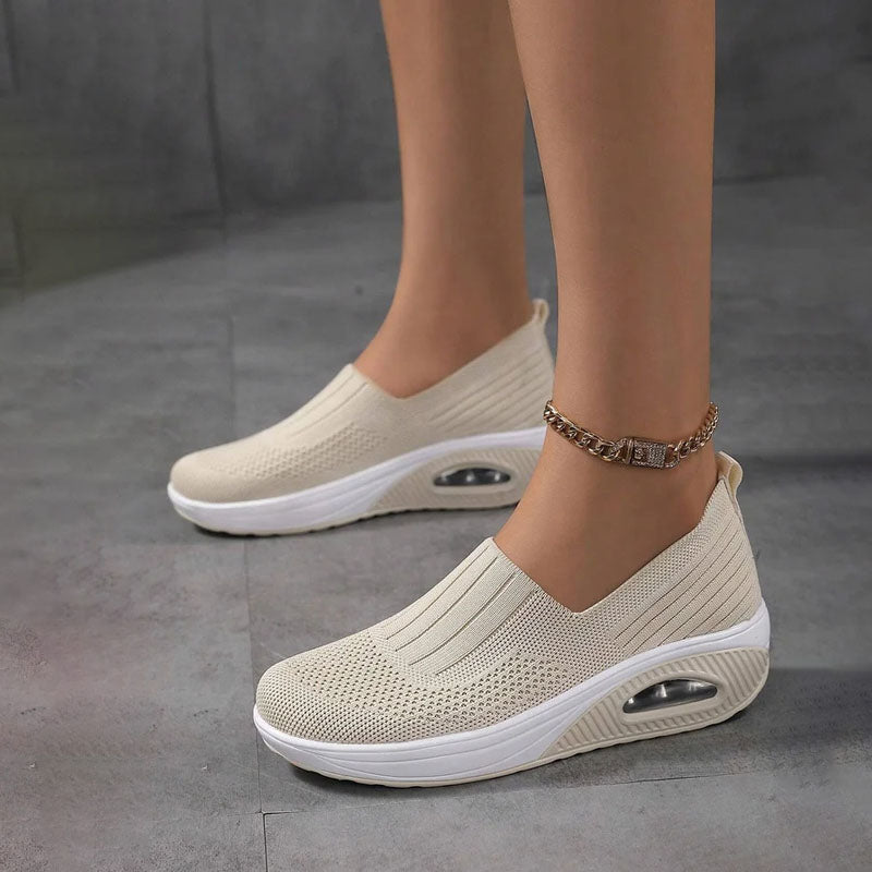 Atmungsaktive Slip-On Sneakers Damen – Ergonomische, bequeme Schuhe für Alltag