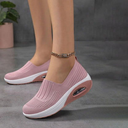 Atmungsaktive Slip-On Sneakers Damen – Ergonomische, bequeme Schuhe für Alltag