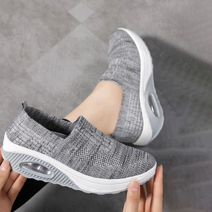 Atmungsaktive Slip-On Sneakers Damen – Ergonomische, bequeme Schuhe für Alltag