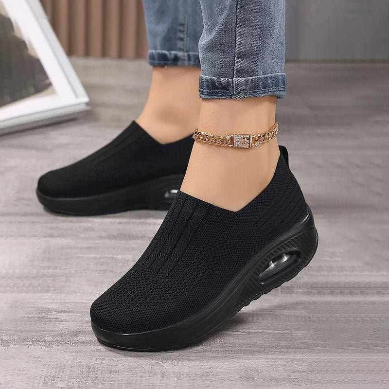 Atmungsaktive Slip-On Sneakers Damen – Ergonomische, bequeme Schuhe für Alltag