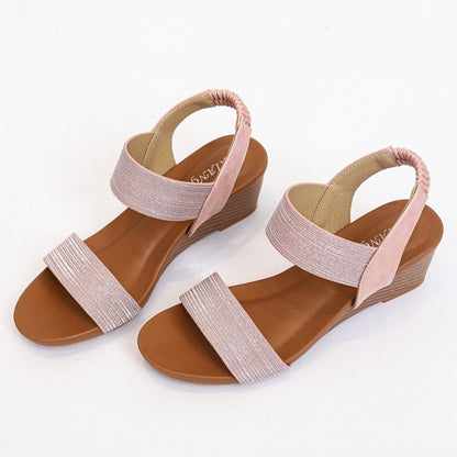 Damen Sandalen – Bequeme Keilsohle für Alltag, Stilvolle Sommer Schuhe