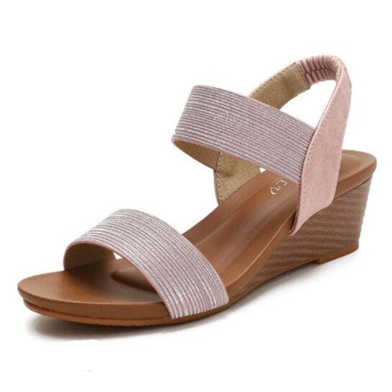 Damen Sandalen – Bequeme Keilsohle für Alltag, Stilvolle Sommer Schuhe