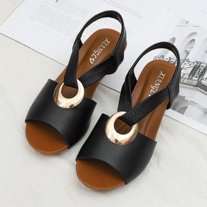 Damen Sandalen – Elegante Wedge-Absatz Sandalen für den Sommerkomfort