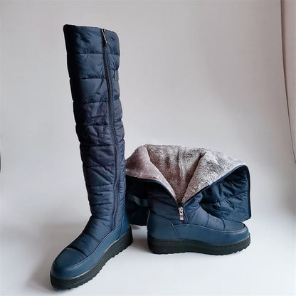 Lange Overknee Stiefel Damen – Gepolstertes Design für modische Frauen