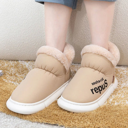 Warm Winter Slippers for Women – Cozy Plush Indoor Slippers for Home Use