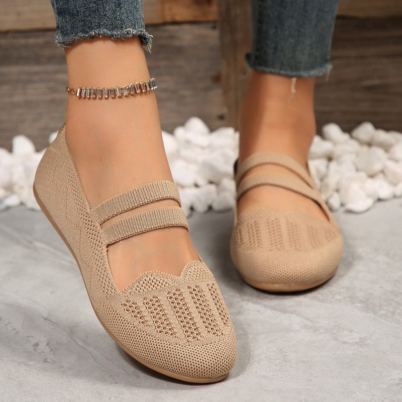 Atmungsaktive Pantoletten Damen – Bequeme Mesh Slides mit Riemen für Sommer