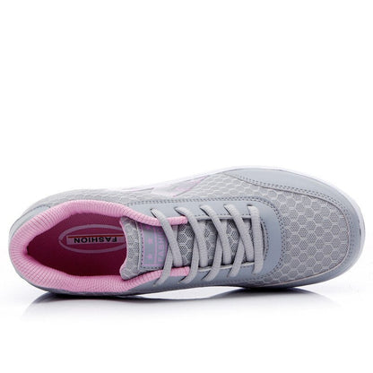 Damen Sneaker mit ergonomischer hoher Sohle – Bequeme und stylische Sportschuhe