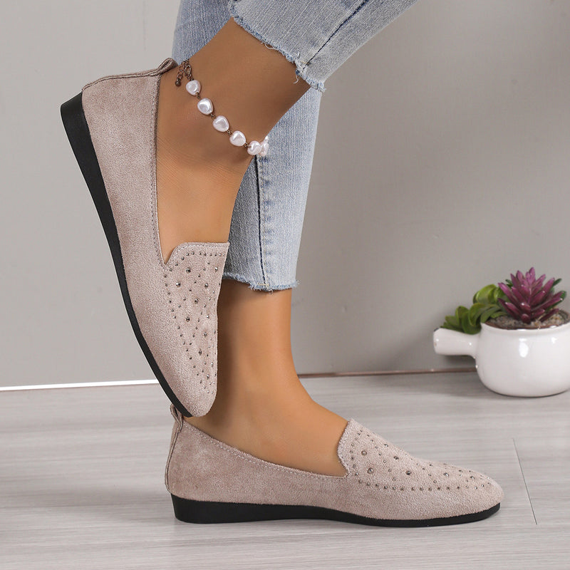 Mules Damen – Luxuriöse flache Mules mit Strassdetails für elegante Anlässe