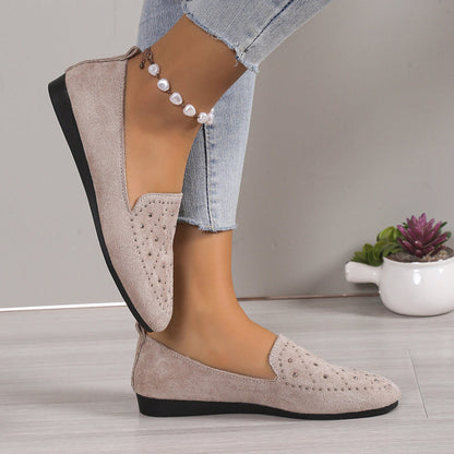 Mules Damen – Luxuriöse flache Mules mit Strassdetails für elegante Anlässe