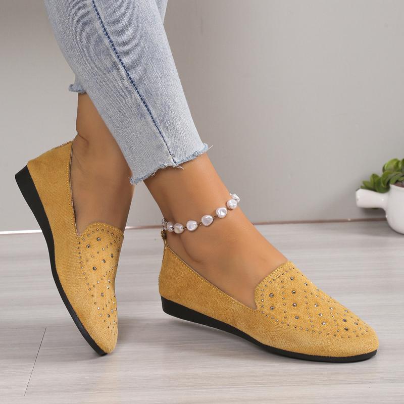 Mules Damen – Luxuriöse flache Mules mit Strassdetails für elegante Anlässe