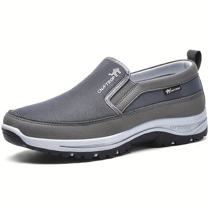 Men's Hiking Shoes – Durable Slip-On Outdoor Footwear, Breathable Comfort
