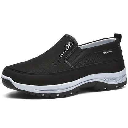 Men's Hiking Shoes – Durable Slip-On Outdoor Footwear, Breathable Comfort