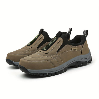 Wanderschuhe wasserdicht – Robuste Slip-On Outdoor-Schuhe bequem für Herren