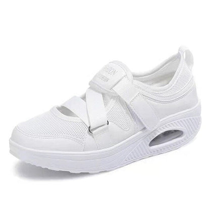 Leichte Damen Schuhe – Ergonomische Slip-On mit Klettverschluss für Komfort