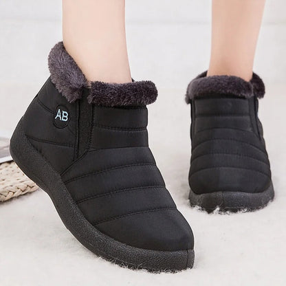 Schneestiefel Damen – Luxuriöse, warme gefütterte Winterstiefel für Schnee