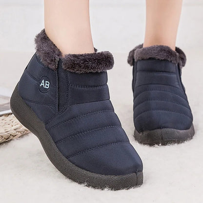 Schneestiefel Damen – Luxuriöse, warme gefütterte Winterstiefel für Schnee