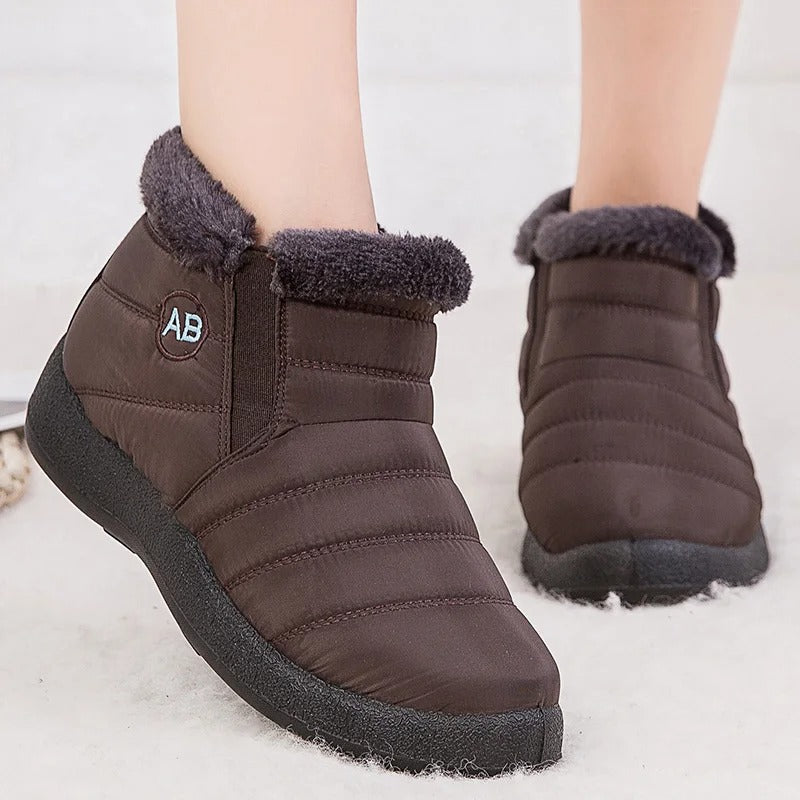 Schneestiefel Damen – Luxuriöse, warme gefütterte Winterstiefel für Schnee