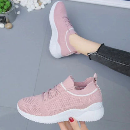 Damensneaker – Atmungsaktive Sneakers mit dickem Absatz für Komfort und Stil