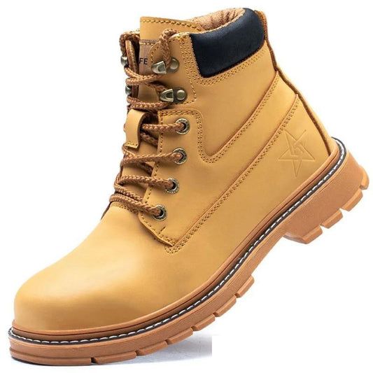 Safety Shoes for Men – Steel Toe Cap Work Boots with Reinforced Sole