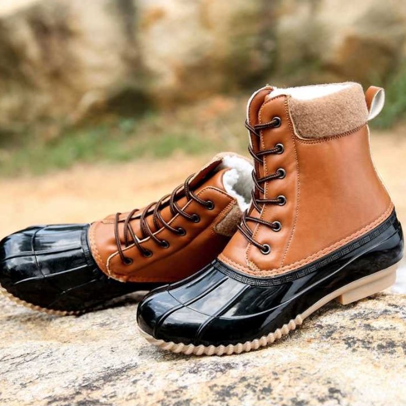 Wasserfeste Stiefel für Herren – Komfortable Outdoor-Schuhe mit Grip für nasse Bedingungen