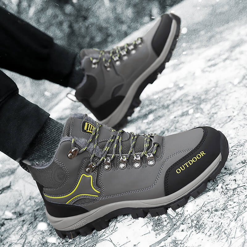 Winter Wanderschuhe Herren – Gepolsterte, warme und wasserdichte Schuhe für Outdoor-Aktivitäten