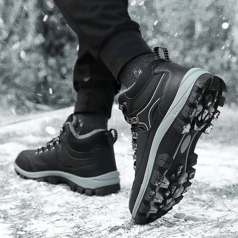 Winter Wanderschuhe Herren – Gepolsterte, warme und wasserdichte Schuhe für Outdoor-Aktivitäten