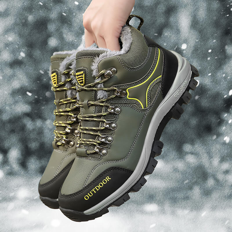 Winter Wanderschuhe Herren – Gepolsterte, warme und wasserdichte Schuhe für Outdoor-Aktivitäten