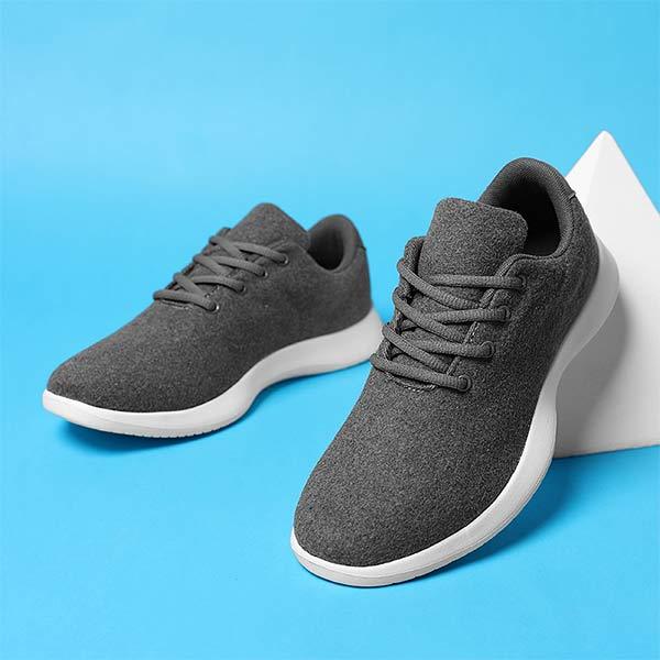 Men's Running Shoes – Lightweight Wool Athletic Sneakers for Sports Activities